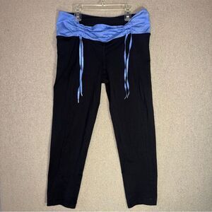 90 degree by reflex size small Black and Blue Yoga capri Pants